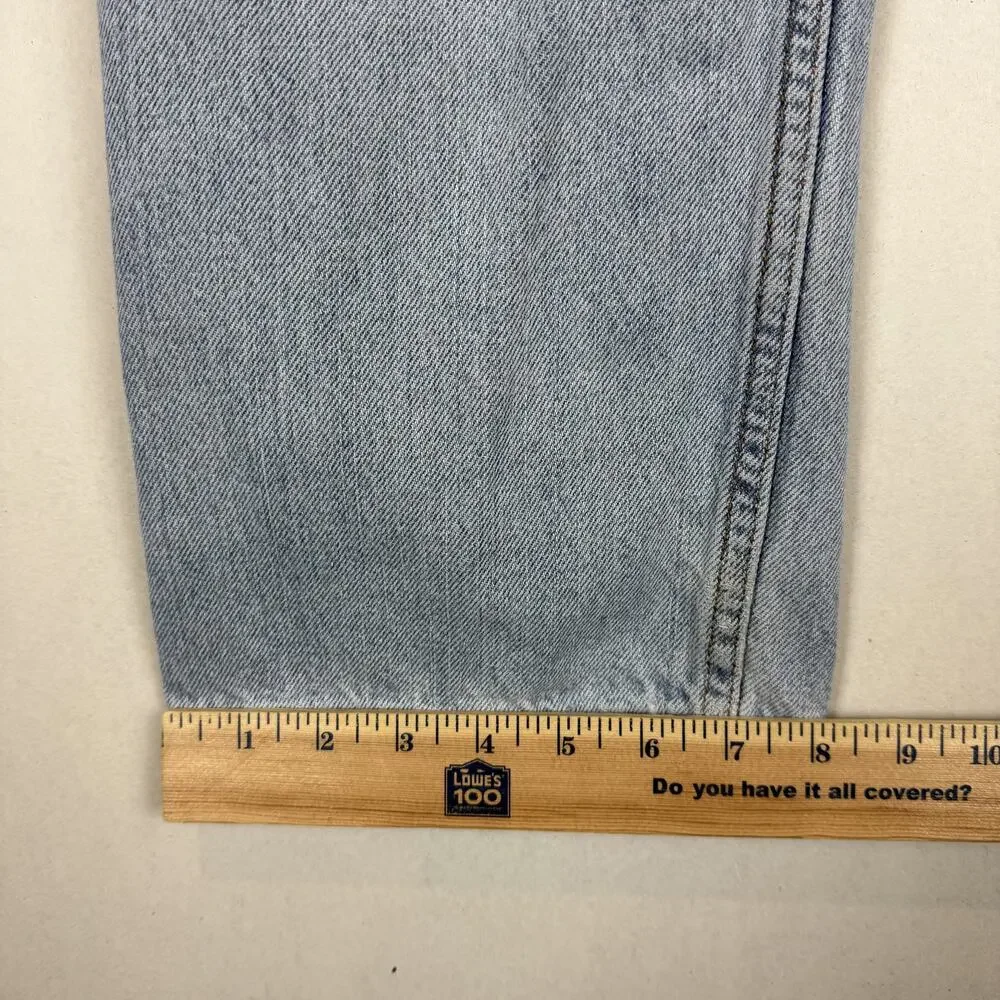 Levi's 505 Jeans Men 34x29 Blue Denim Stonewash Regular Fit Straight Leg Zip Fly